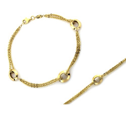 złota bransoletka bez cyrkonii