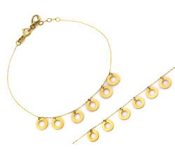 złota bransoletka ankier celebrytka