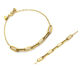 Złota bransoletka łańcuszkowa