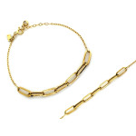 Złota bransoletka łańcuszkowa