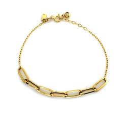 Złota bransoletka z ozdobą