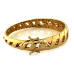 złota bransoletka bez cyrkonii