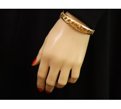 gładka złota bransoletka
