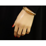 gładka złota bransoletka