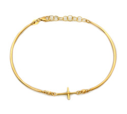 Bransoletka złota 585 taśma