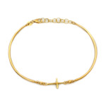 Bransoletka złota 585 taśma