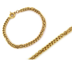 Złota bransoletka 585 łańcuszkowa