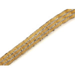 Złota bransoletka 585 dwukolorowa