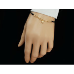 Bransoletka złota na sznurku