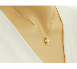 złoty naszyjnik bez cyrkonii