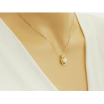 złoty naszyjnik bez cyrkonii