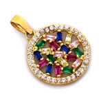 złota zawieszka bez kamieni