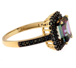 Złoty pierścionek 585 z topazem