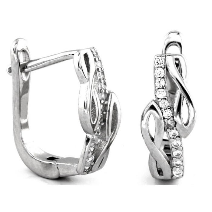 kolczyki 925 na angielskim gładkie