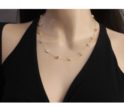 gładki złoty naszyjnik