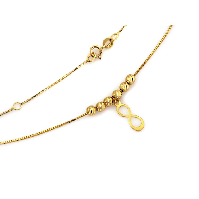 złoty naszyjnik bez kamieni