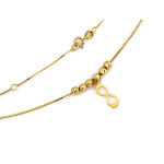 złoty naszyjnik bez kamieni