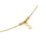 złoty naszyjnik bez cyrkonii