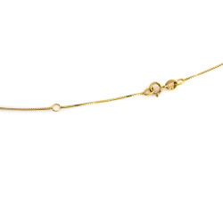 gładki złoty naszyjnik