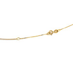 gładki złoty naszyjnik