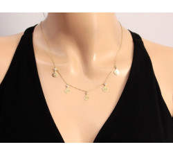 złoty naszyjnik bez kamieni