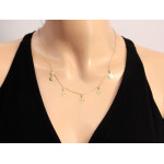 złoty naszyjnik bez kamieni