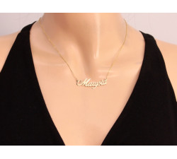 złoty naszyjnik bez cyrkonii