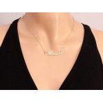 złoty naszyjnik bez cyrkonii