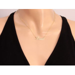 złoty naszyjnik bez kamieni