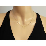 złoty naszyjnik bez cyrkonii