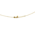 złoty naszyjnik bez cyrkonii