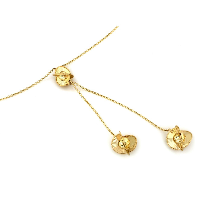 gładki złoty naszyjnik