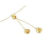 gładki złoty naszyjnik