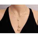 złoty naszyjnik bez cyrkonii