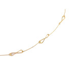 złoty naszyjnik bez cyrkonii