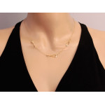 gładki złoty naszyjnik