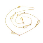 klasyczny złoty naszyjnik