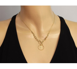 klasyczny złoty naszyjnik
