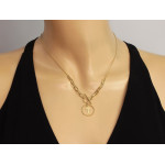 klasyczny złoty naszyjnik