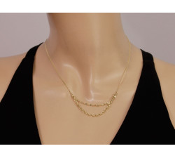 klasyczny złoty naszyjnik