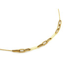 gładki złoty naszyjnik