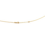 złoty naszyjnik bez cyrkonii