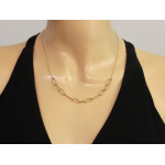 złoty naszyjnik bez kamieni