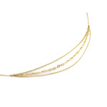 gładki złoty naszyjnik