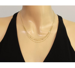 złoty naszyjnik bez kamieni