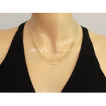 złoty naszyjnik bez kamieni