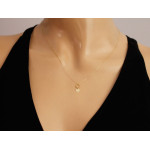 gładki złoty naszyjnik