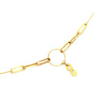 złoty naszyjnik bez cyrkonii