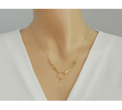 złoty naszyjnik bez kamieni