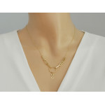 złoty naszyjnik bez kamieni